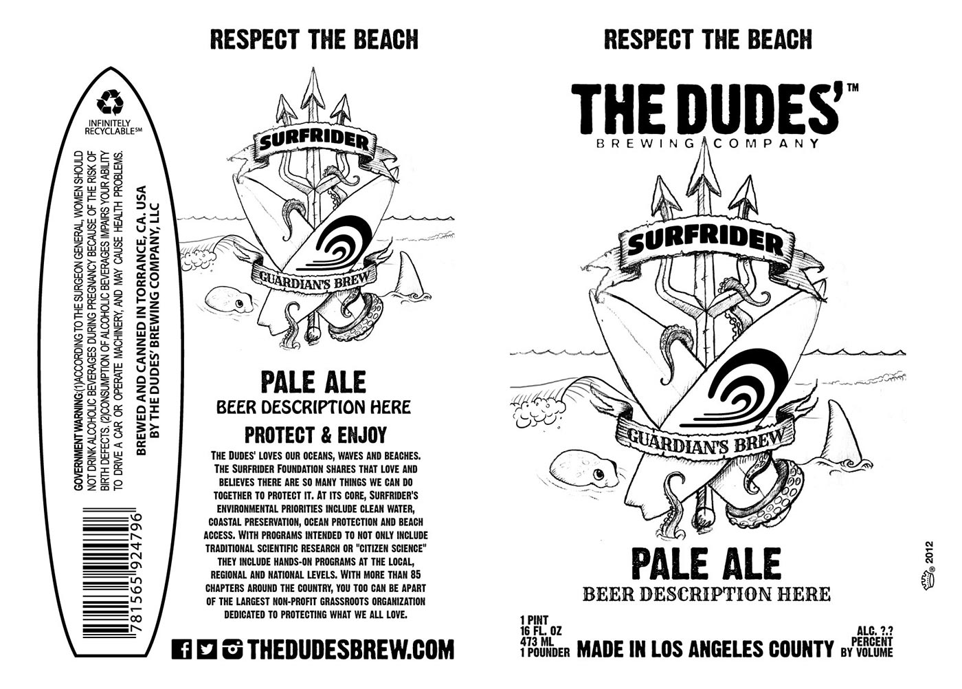 The Dudes Brewing Company sketches